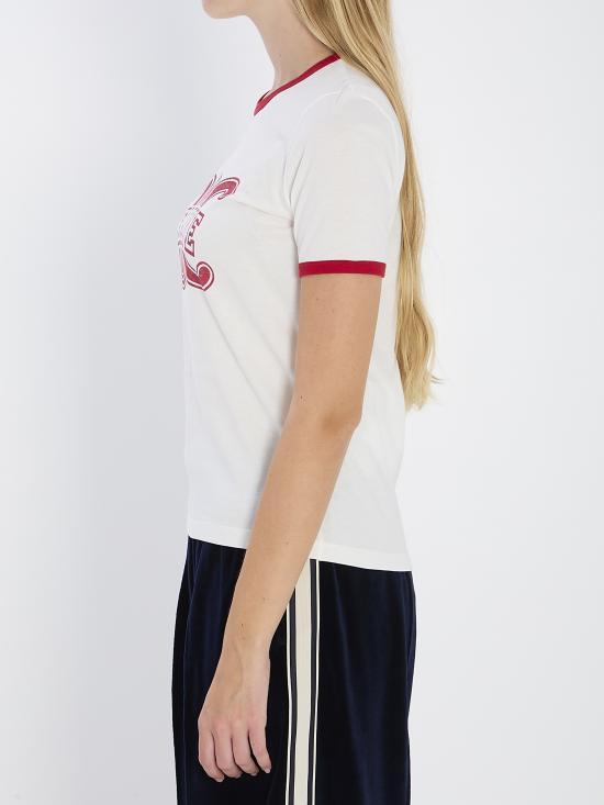 25FW 셀린느 반팔 티셔츠 RX0CH671Q GDJ2 WHITE - CELINE