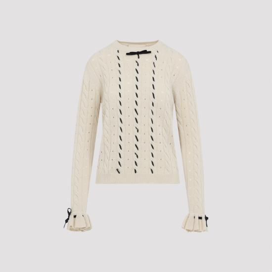 25FW 발렌티노 가라바니 스웨터 7B3KC66Z9K9 ET5 NUDE NEUTRALS - VALENTINO GARAVANI