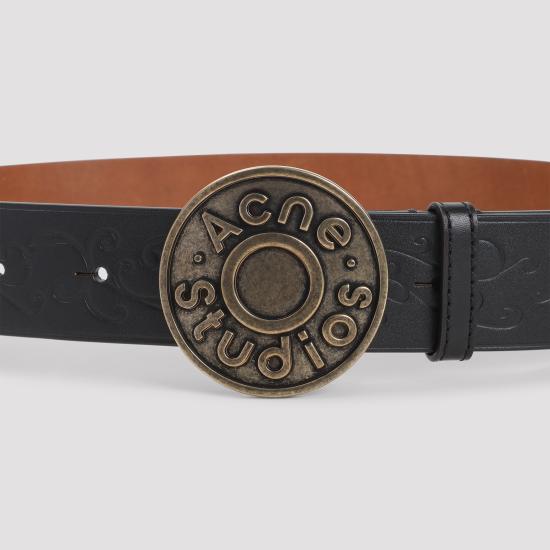 25FW 아크네 스튜디오 레귤러 벨트 C80221 CH2 BLACK - ACNE STUDIOS