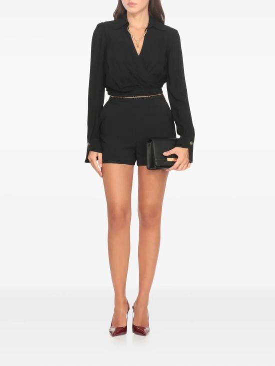 25FW 엘리자베타프랜치 숏팬츠 SH01757E2 110 BLACK - ELISABETTA FRANCHI