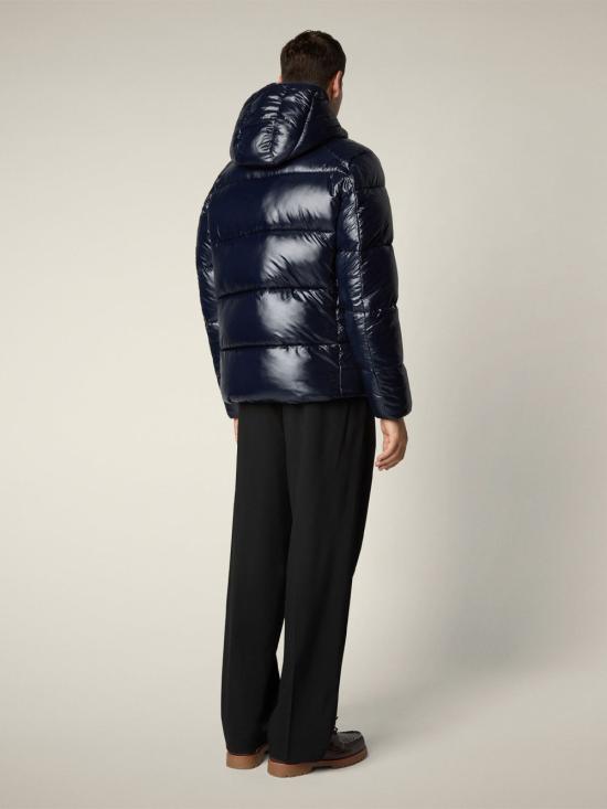 25FW 세이브더덕 숏패딩 D31280MLOVE21 90010 BLUE - SAVE THE DUCK