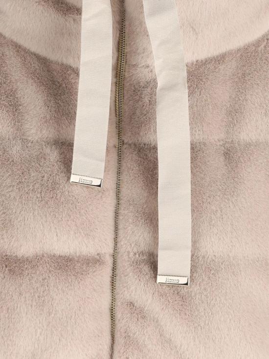 25FW 에르노 레이디 얼터너티브 퍼 & 울트라라이트 나일론 베스트 PI002123D12630 1985 NUDE NEUTRALS - HERNO