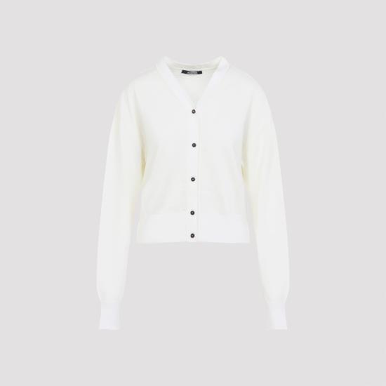 25FW 자크뮈스 가디건 CDW00816AK00299 110 WHITE - JACQUEMUS