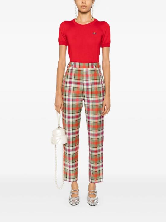 25FW 비비안웨스트우드 Bea 베아 니트 탑 1803002QY0006 H410 RED - VIVIENNE WESTWOOD