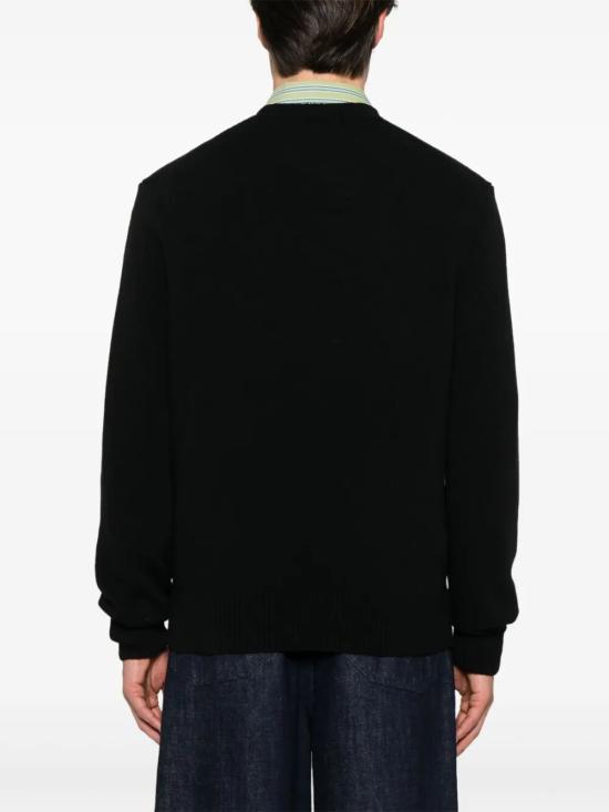 26FW 라코스테 크루넥 스웨터 AH2916 031 BLACK - LACOSTE