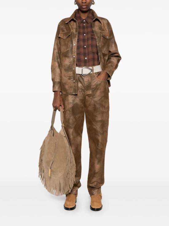 25FW 이자벨마랑에뚜왈 블라우스 CH0240FAC3B01E 50TO BROWN - ISABEL MARANT ETOILE