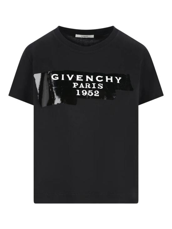 25FW 지방시 반팔 티셔츠 BW70FJP78U 001 BLACK