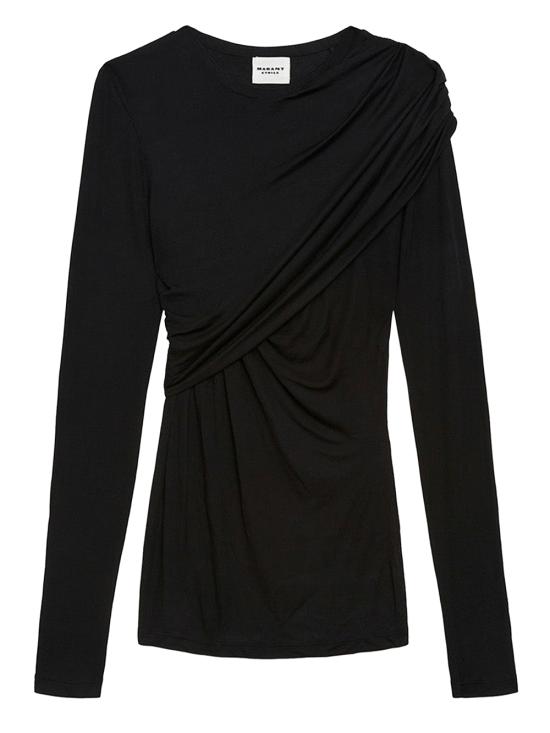 25FW 이자벨마랑에뚜왈 반팔 티셔츠 HT0656FAC3K01E 01BK BLACK