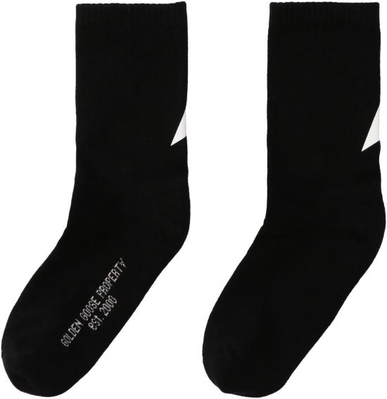 25FW 골든구스 양말 GUP00911P000489 80203 BLACK - GOLDEN GOOSE