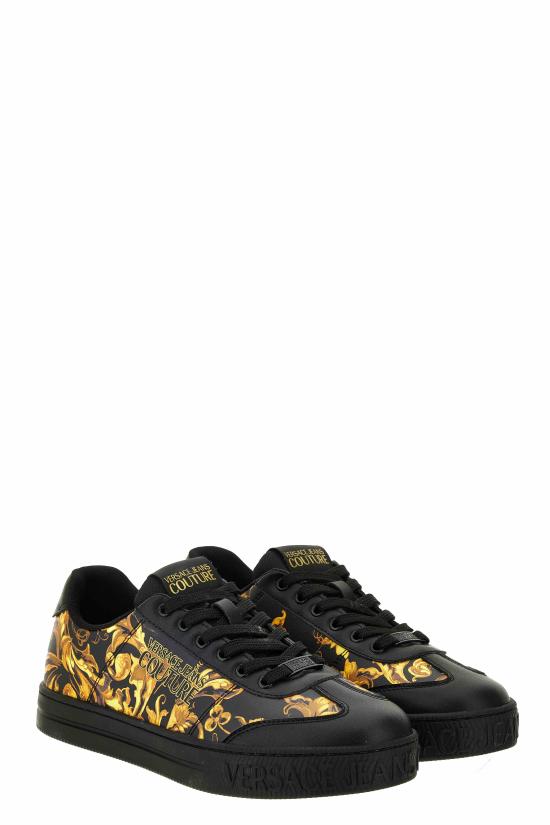 25FW 베르사체 스니커즈 79YA3SK6ZSC92G89 BLACK GOLD DOM