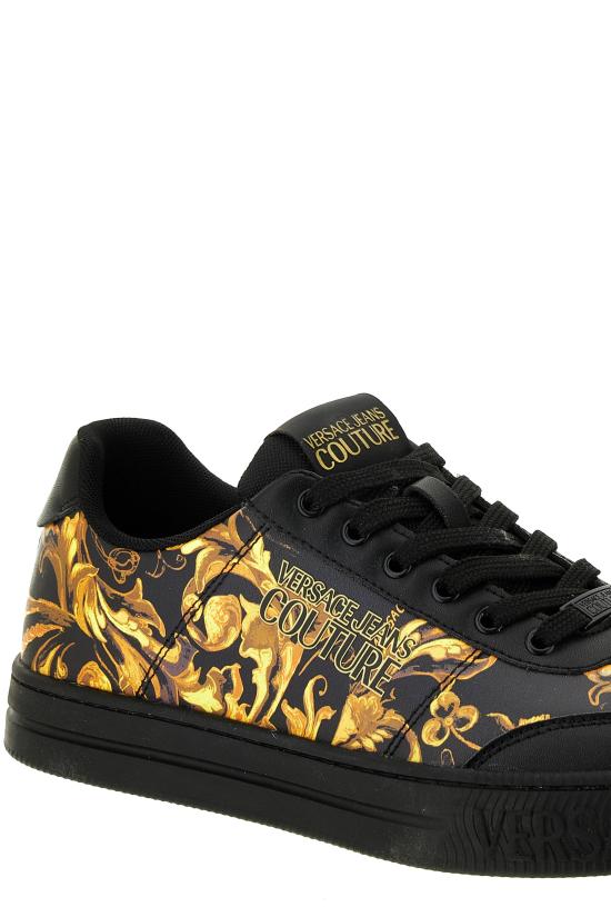 25FW 베르사체 스니커즈 79YA3SK6ZSC92G89 BLACK GOLD DOM - VERSACE