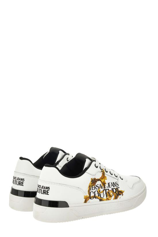 25FW 베르사체 스니커즈 79YA3SJ5ZPB42G03 WHITE GOLD DOM - VERSACE