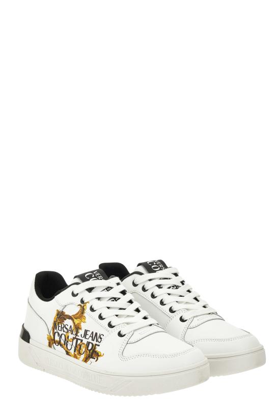 25FW 베르사체 스니커즈 79YA3SJ5ZPB42G03 WHITE GOLD DOM