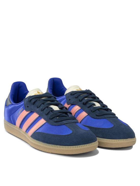25FW 아디다스 삼바 OG 새틴 스웨이드 스니커즈 JS1317LUCBLUNINDIGGUM3 BLUE - ADIDAS