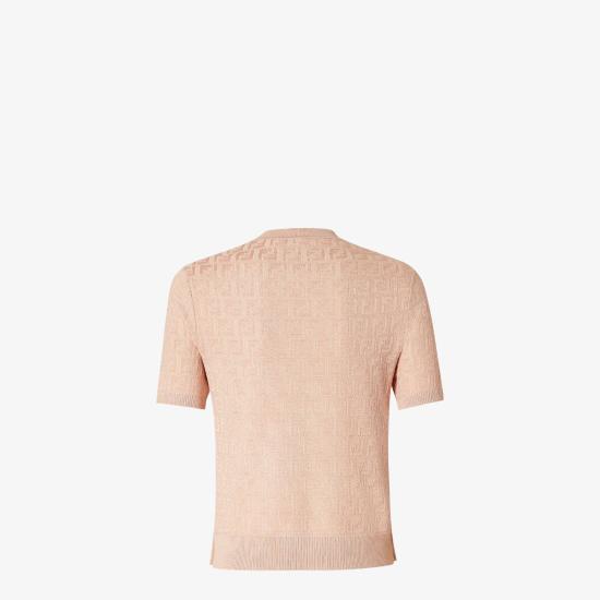 25SS 펜디 반팔 티셔츠 FZXD57AUZRF1SAU Pink - FENDI