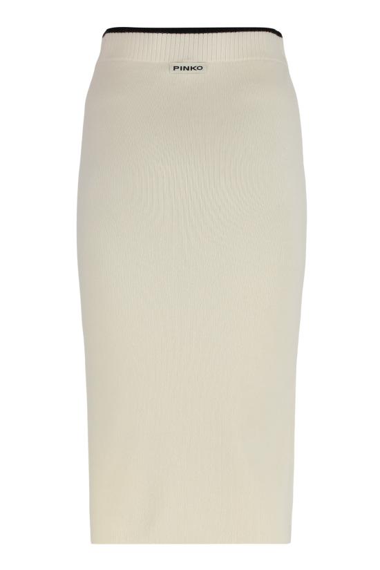 25FW 핑코 미디 스커트 105489A2Q9Z13 White - PINKO