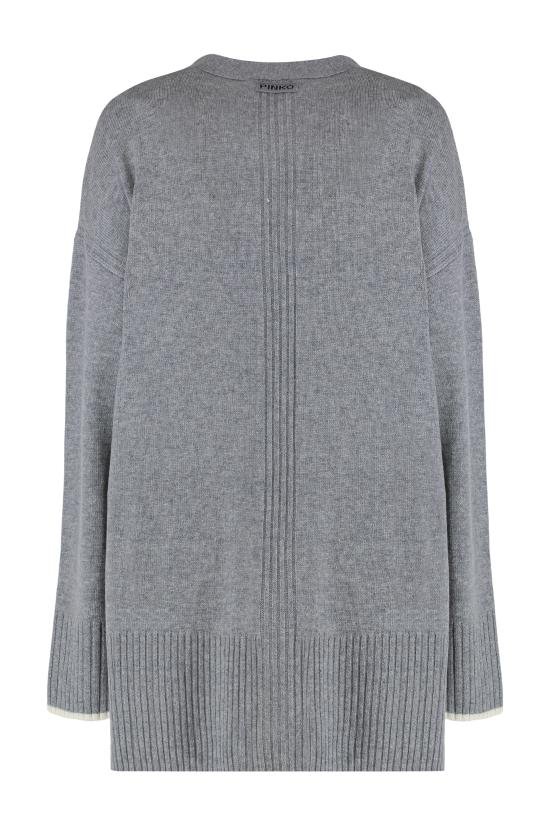 25FW 핑코 가디건 105451A2Q9II2 grey - PINKO