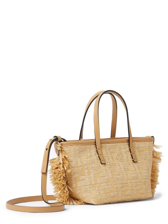 25SS 펜디 롤 미니 FF 자카드 미니백 8BS096AV23F17A1 Ecru - FENDI