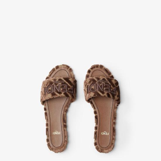 25FW 펜디 뮬/슬리퍼 8R8092AY9ZF1TP1 brown - FENDI