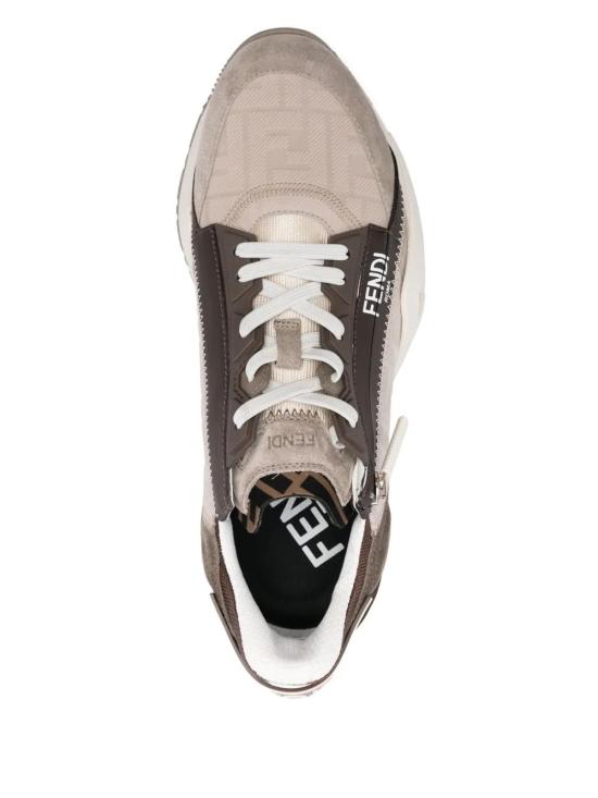25SS 펜디 플로우 레더 스니커즈 7E1766AU2OF1SVP brown - FENDI