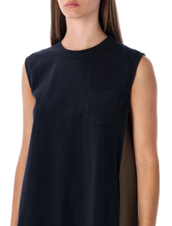 25FW 사카이 미디 원피스 2508176 233 NAVY KHAKI - SACAI