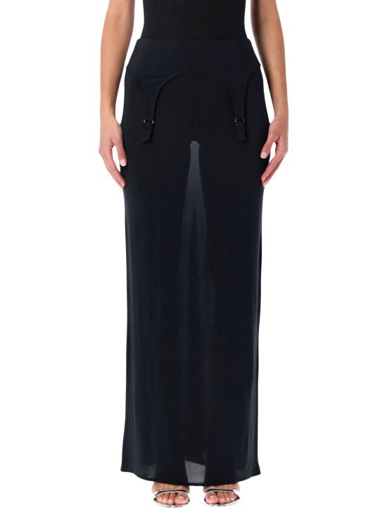 25FW 장 폴 고티에 롱 스커트 SK022J025 84 DARK NAVY