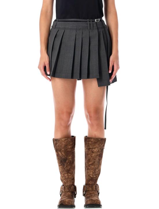 25FW 아크네 스튜디오 숏 스커트 AF0473 AA3 DARK GREY
