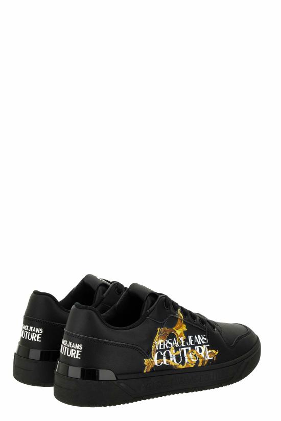 25FW 베르사체 스니커즈 79YA3SJ5ZPB42G89 BLACK GOLD DOM - VERSACE