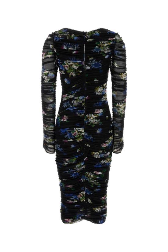 25FW 블루마린 미디 원피스 4A358A F9905 FLORAL - BLUMARINE