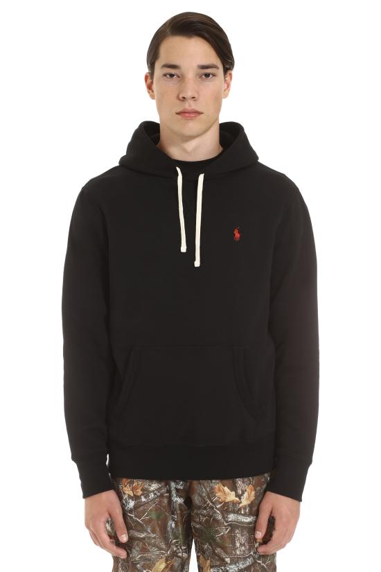  폴로 랄프로렌 포니 자수 플리스 후드 티셔츠 710766778 008 BLACK - POLO RALPH LAUREN