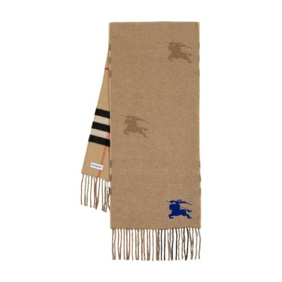 25FW 버버리 리버시블 EKD 체크 캐시미어 스카프 8116309 B9368 BEIGE O TAN - BURBERRY