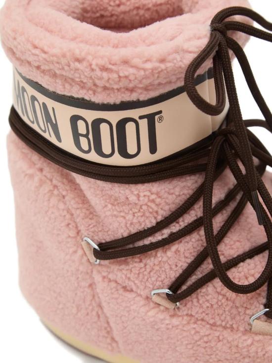 25FW 문부츠 아이콘 로우 플리스 부츠 1409700 J001 PINK - MOON BOOT