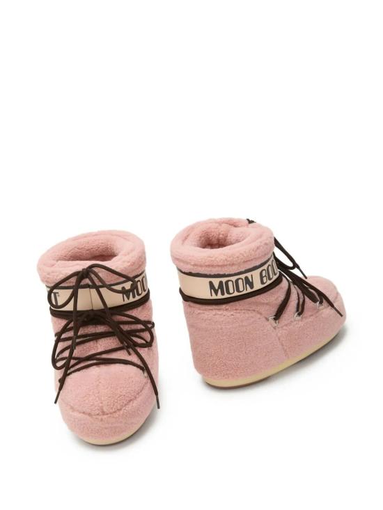 25FW 문부츠 아이콘 로우 플리스 부츠 1409700 J001 PINK - MOON BOOT