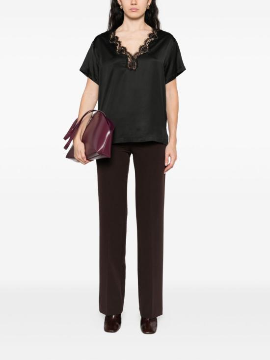 25FW 에르마노 반팔 티셔츠 D47EL017EL2MF099 BLACK - ERMANNO