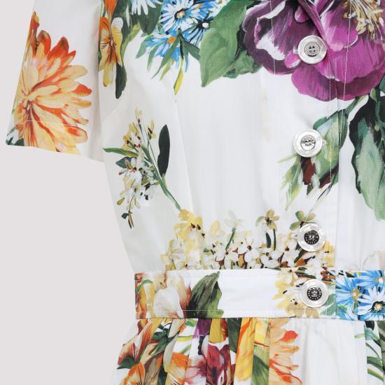 25FW 돌체앤가바나 미디 원피스 F6TVLTHS5TRHA5PC White - DOLCE & GABBANA