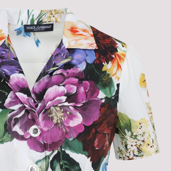 25FW 돌체앤가바나 미디 원피스 F6TVLTHS5TRHA5PC White - DOLCE & GABBANA