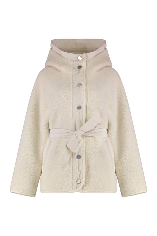 25FW 핑코 CAPPERI 카페리 테디 이펙트 쇼트 피코트 105473A2QCC00 White