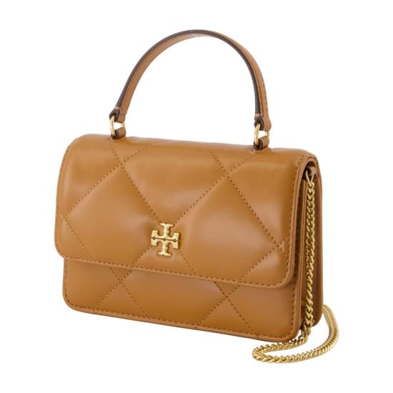 25FW 토리버치 키라 다이아몬드 퀼트 체인 숄더백 158326201 Saddle Brown - TORY BURCH