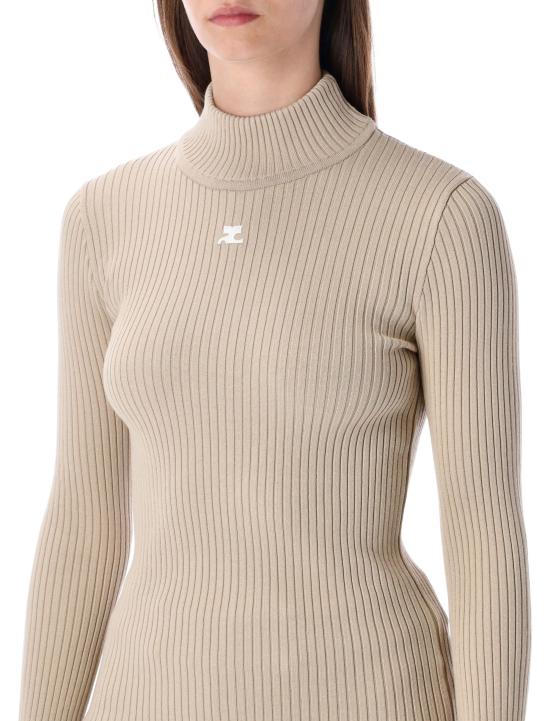 25FW 쿠레쥬 터틀넥 PERMPU022FI0001 1054 CAPPUCCINO - COURREGES