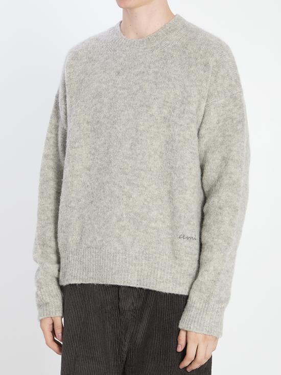 25FW 아미 스웨터 HKS824KN0021 050 GREY - AMI