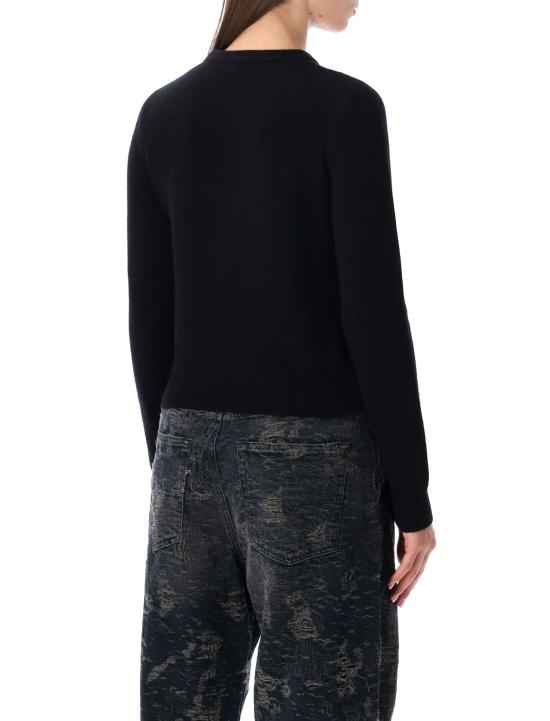 25FW 디젤 M 아리사 슬림 캐시미어 블렌드 점퍼 A176870KCAE 9XXA BLACK - DIESEL