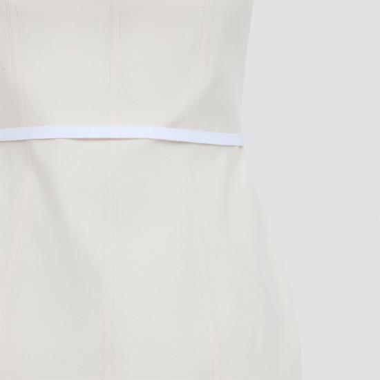 25FW 모스키노 미디 원피스 252D04365436 1002 WHITE - MOSCHINO