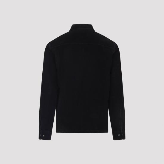 25FW 씨피 컴퍼니 렌즈 와펜 코드로이 집업 오버셔츠 19CMOS097A006410O 999 BLACK - C.P. COMPANY