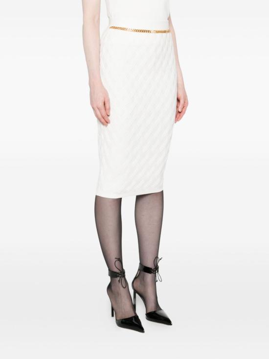 25FW 엘리자베타프랜치 미디 스커트 GK20B56E2360 IVORY - ELISABETTA FRANCHI