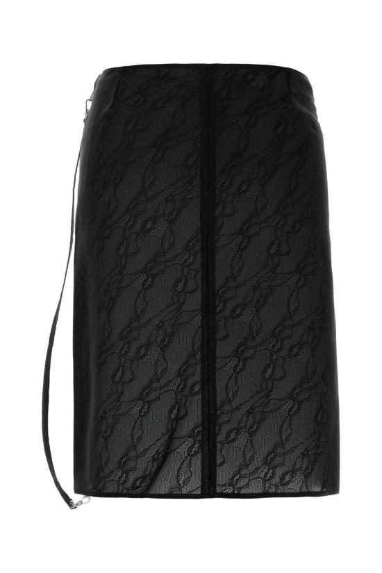 25FW 쿠레쥬 미디 스커트 325CJU306PA0135 9999 BLACK - COURREGES