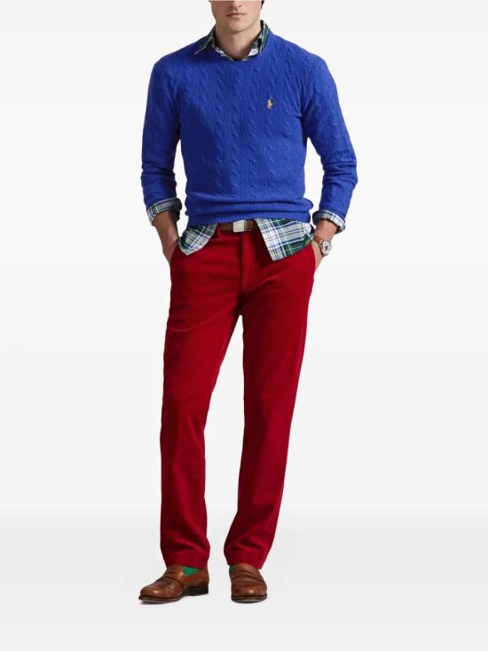 25FW 폴로 랄프로렌 케이블 니트 스웨터 710876762 027 BLUE - POLO RALPH LAUREN