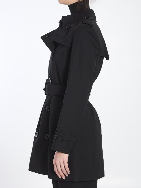  버버리 숏 켄싱턴 헤리티지 트렌치 코트 8079415 A1189 BLACK - BURBERRY