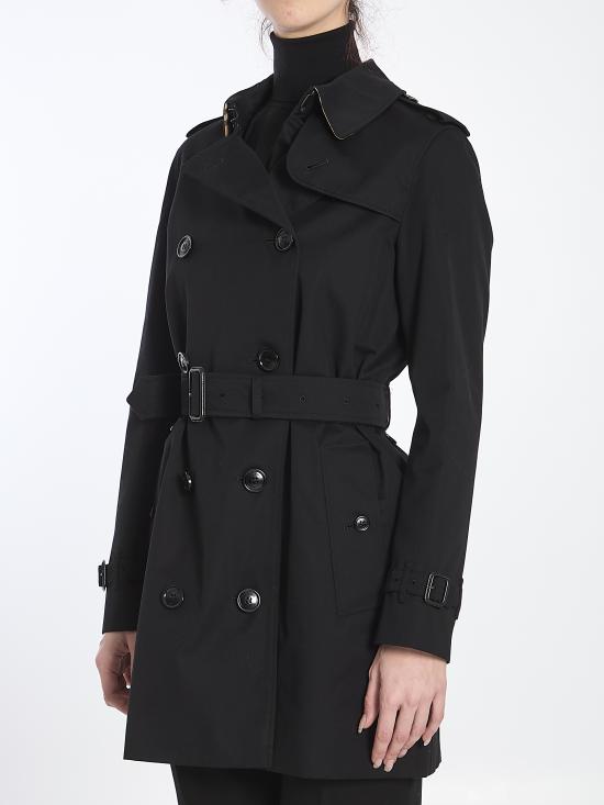  버버리 숏 켄싱턴 헤리티지 트렌치 코트 8079415 A1189 BLACK - BURBERRY