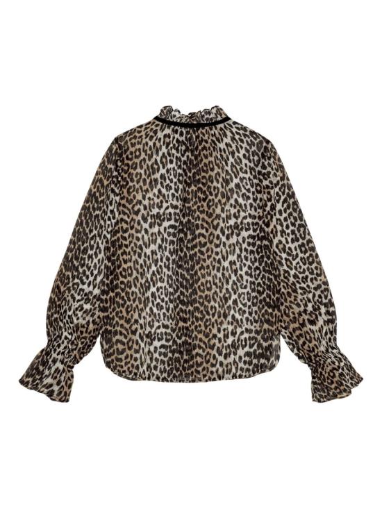 25FW 가니 블라우스 W0570943 LEOPARD - GANNI