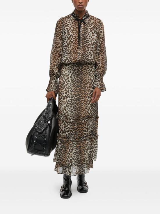 25FW 가니 블라우스 W0570943 LEOPARD - GANNI